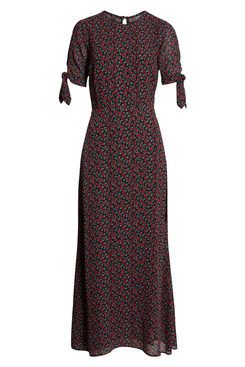 Amsterdam Tie Sleeve Body-Con Maxi Dress, Alternate, color, MABEL