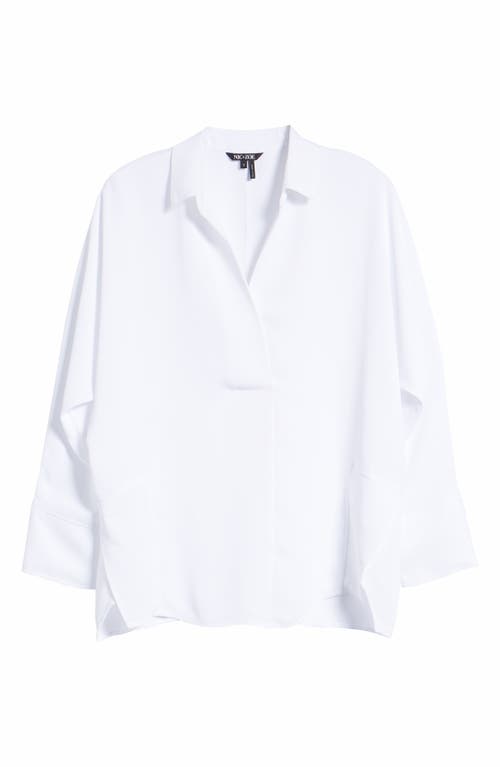 Nic + Zoe Nic+zoe Flowing Ease Blouse In Animal Print