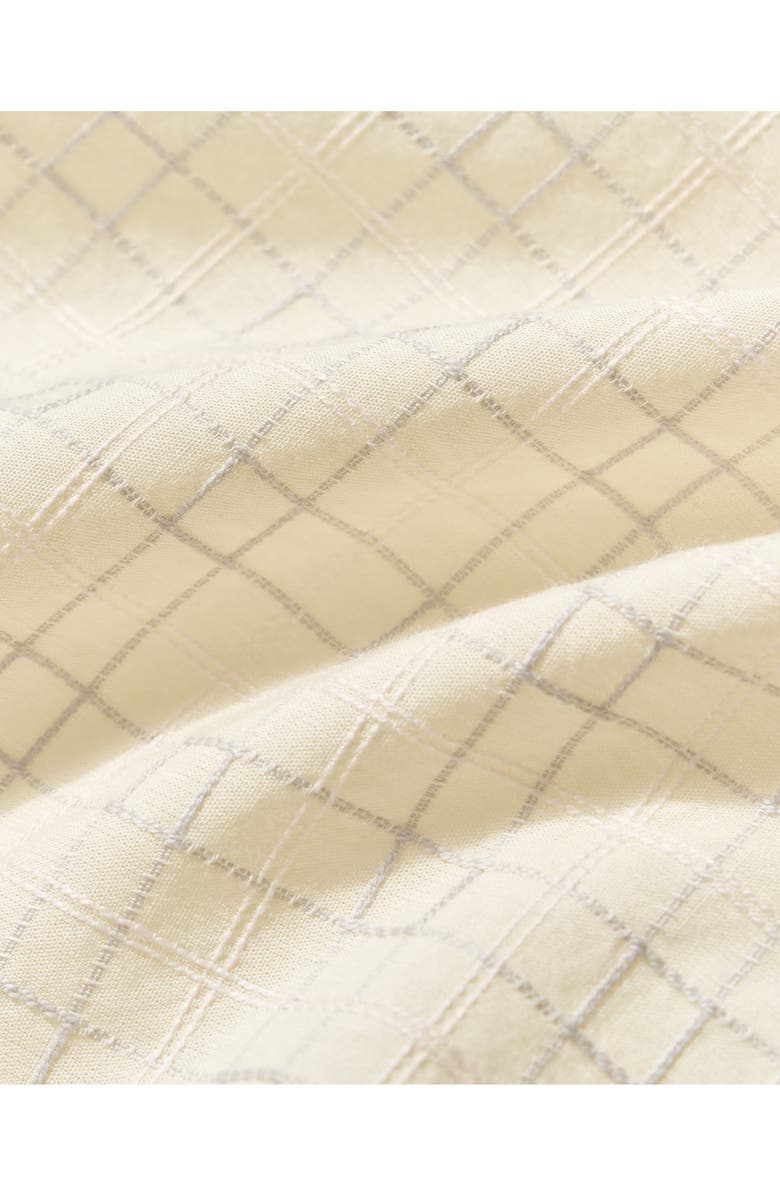 Billy Reid Corded Plaid Donelson Short Sleeve Button-Up Shirt, Alternate, color, Tinted White Multi