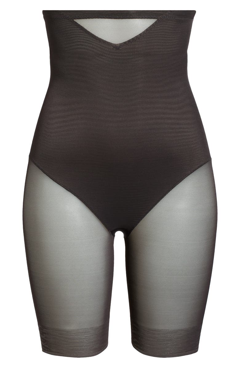 Miraclesuit<sup>®</sup> Sexy Sheer High Waist Shaping Thigh Slimmer, Alternate, color, Black