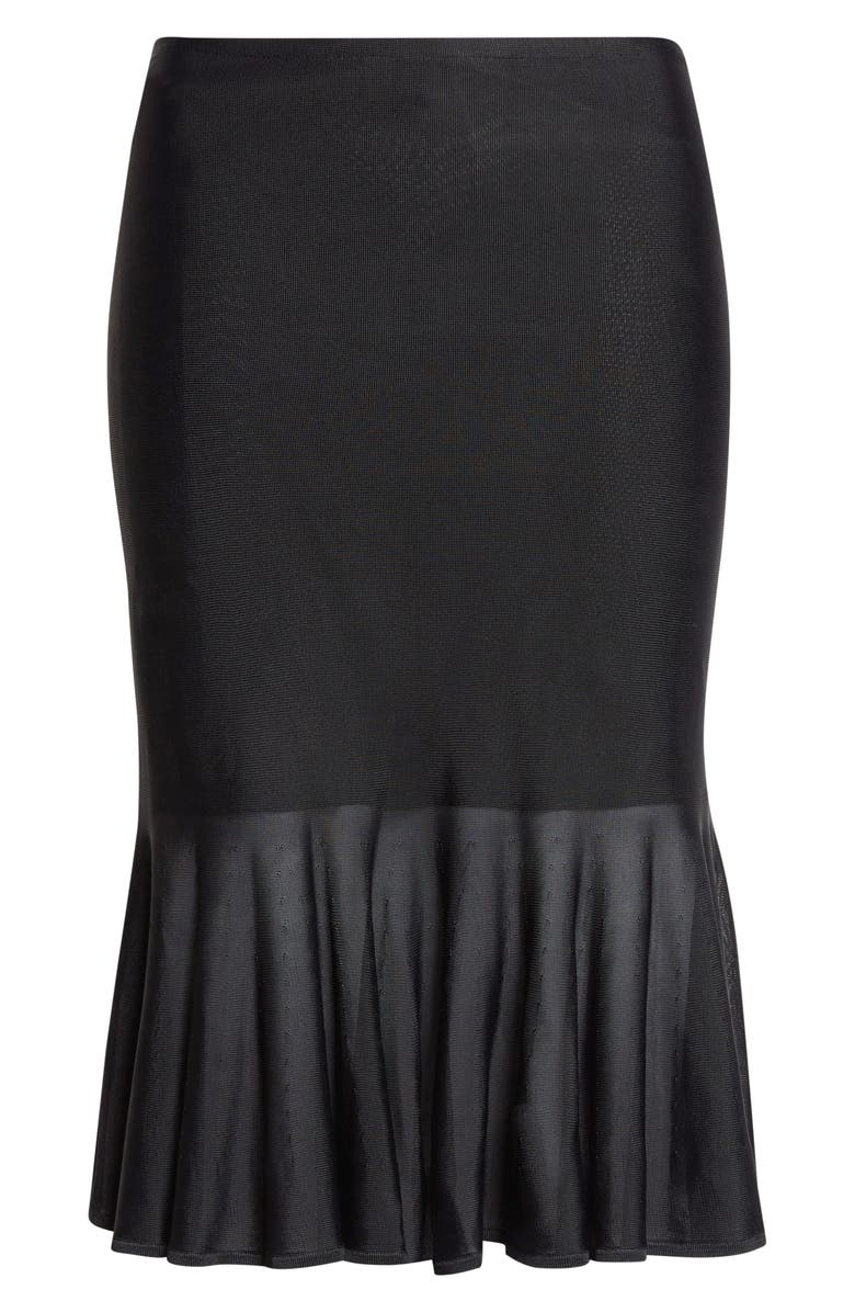 TOTEME Fluted Sweater Skirt, Alternate, color, Black