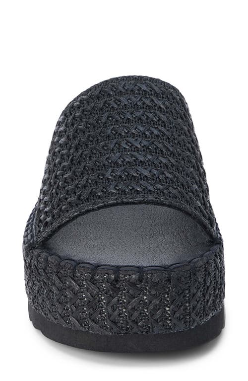 Coconuts By Matisse Del Mar Platform Slide Sandal In Onyx