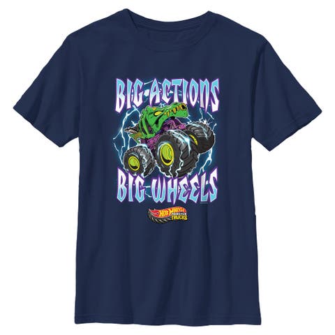 Boy's Hot Wheels Big Actions Big Wheels  Graphic T-Shirt