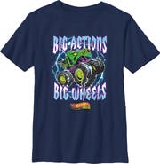 Hot Wheels Boy's Hot Wheels Big Actions Big Wheels  Graphic T-Shirt