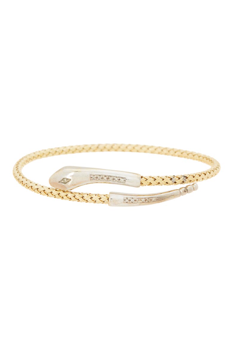 Pavé Diamond Bypass Bracelet - 0.12 ctw, Main, color, YELLOW