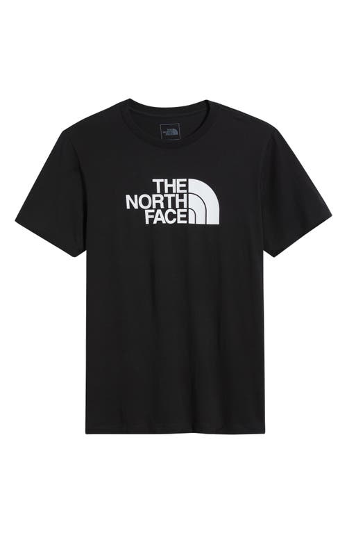 Shop The North Face Half Dome Logo Graphic T-shirt In Black/white