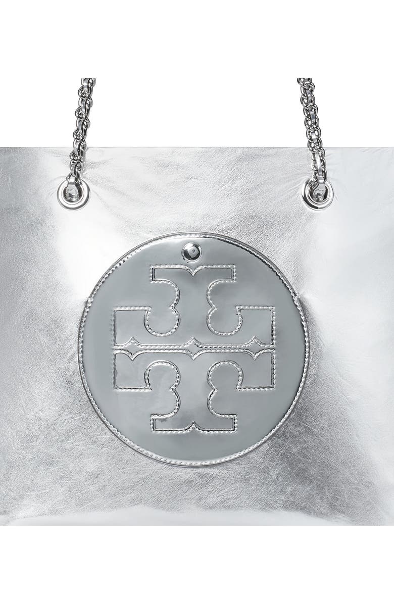 Tory Burch Ella Metallic Faux Leather Tote, Alternate, color,