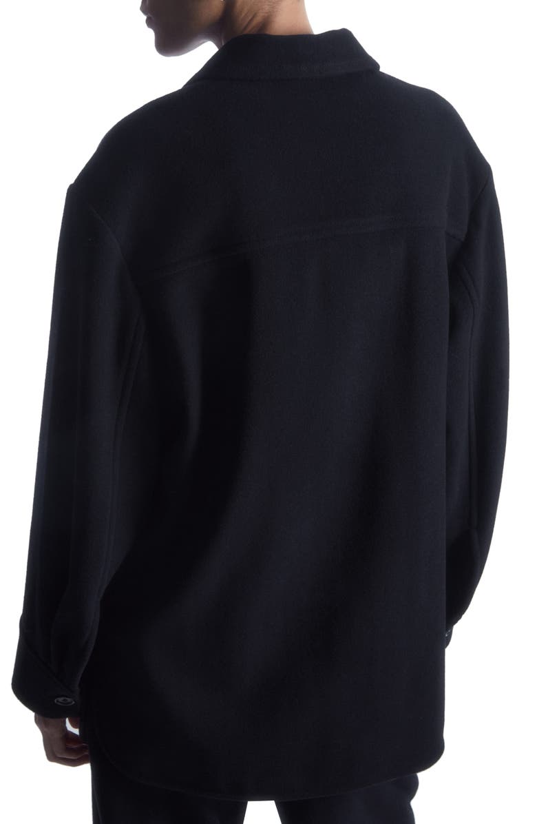 COS Boiled Wool Overshirt, Alternate, color, 