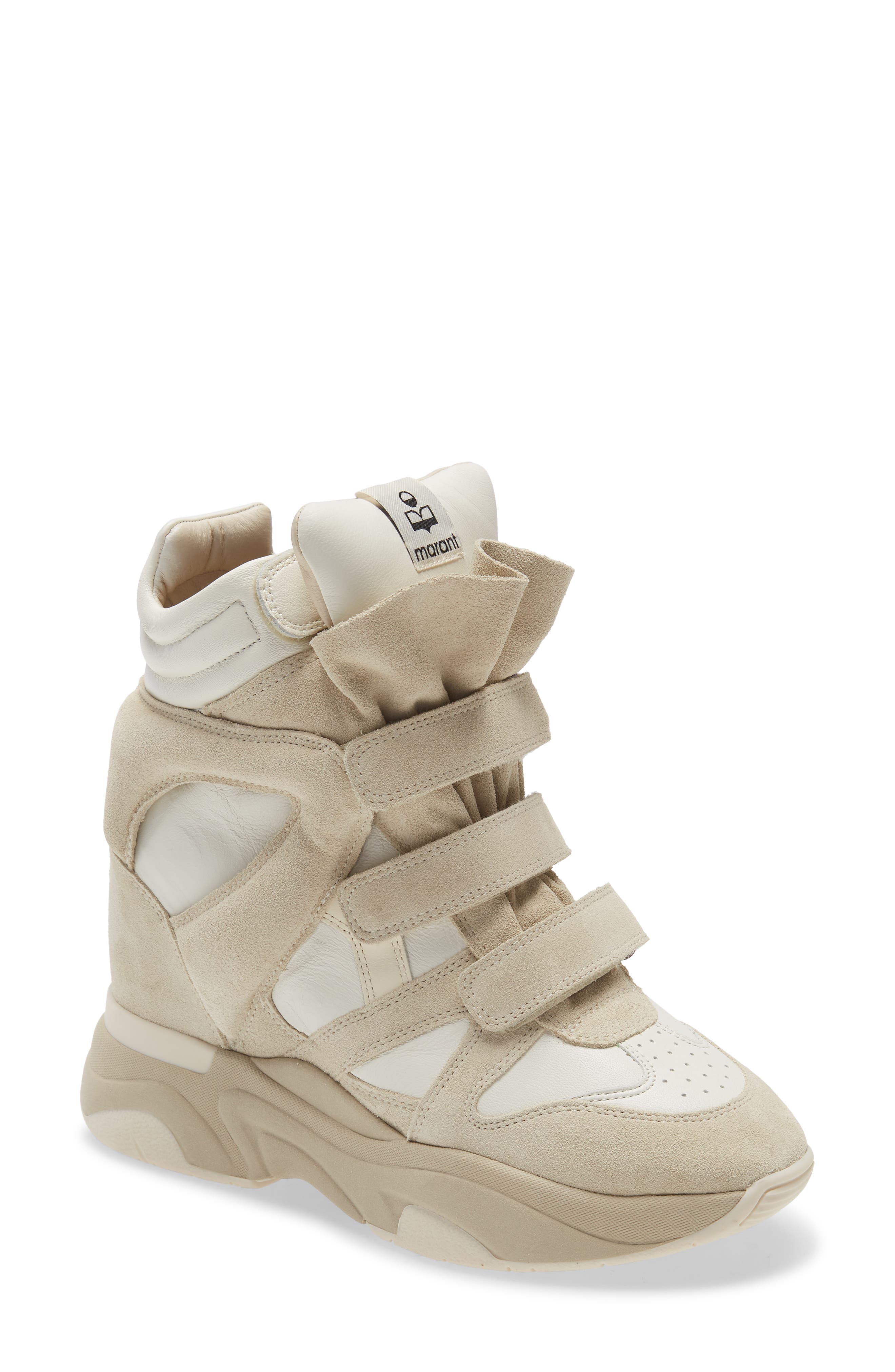 Balskee Wedge High Top Sneaker, Main, color, WHITE