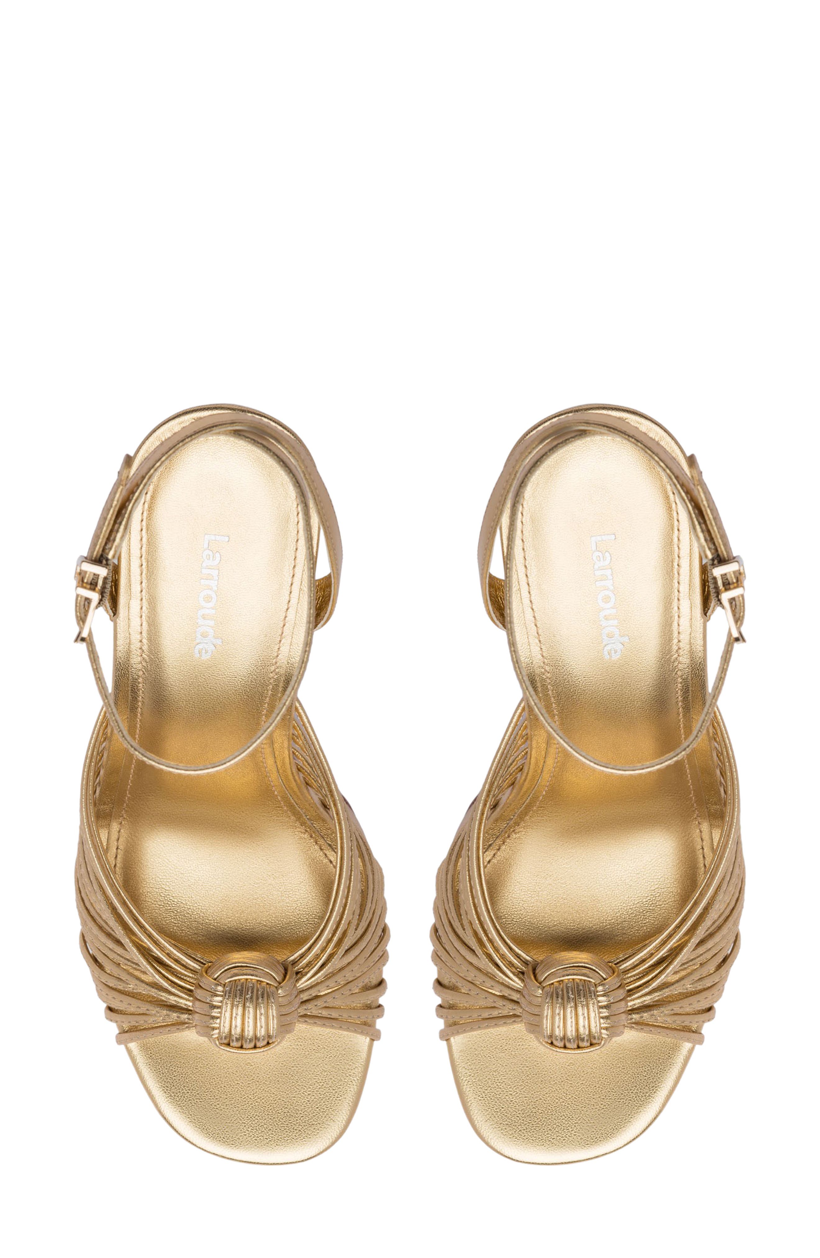 Valerie Ankle Strap Platform Sandal, Alternate, color, GOLD