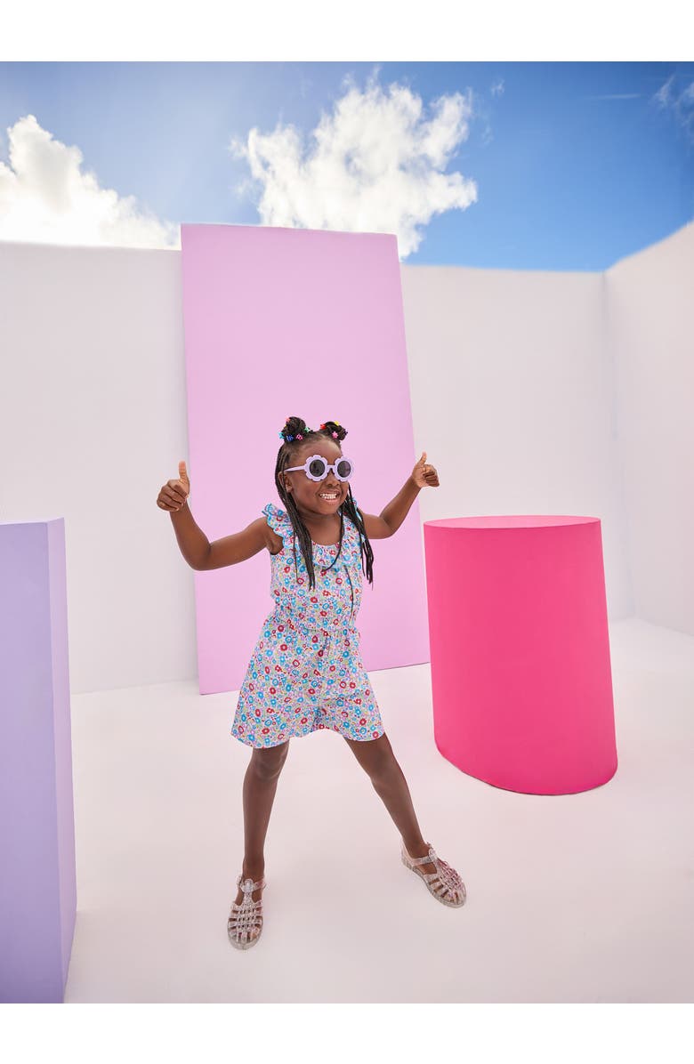 BISBY Kids' Floral Romper, Alternate, color, Lilac Primrose