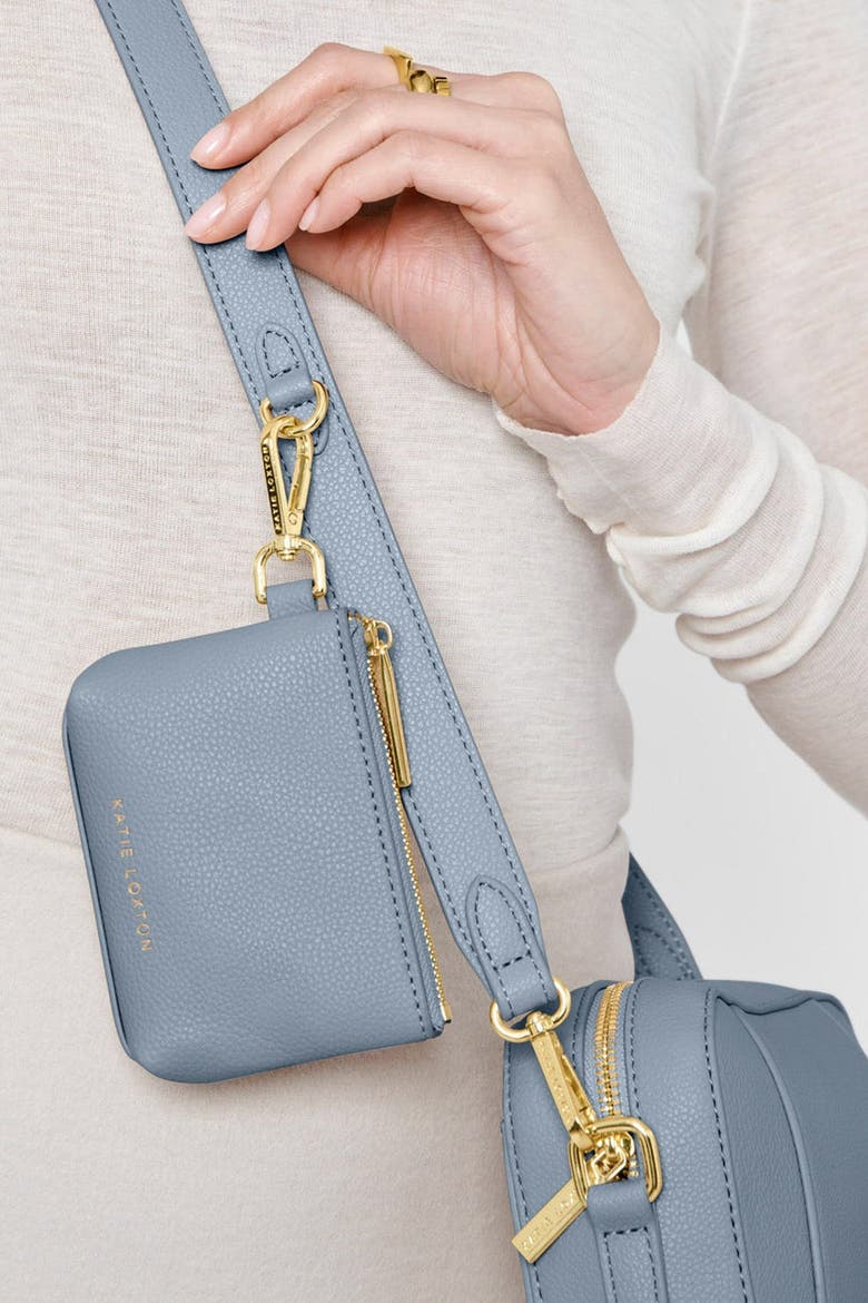 Evie Clip-On Coin Wallet, Alternate, color, Dusty Blue