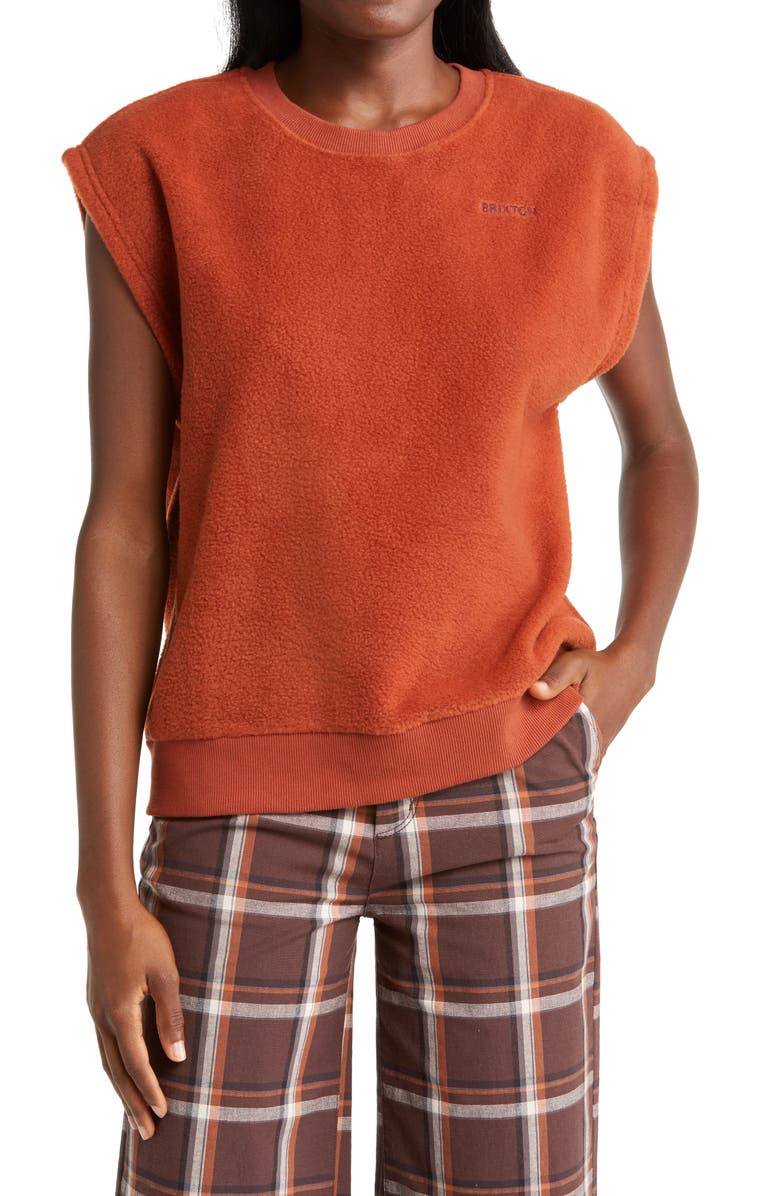 Brixton Blanket Fleece Muscle Tank, Main, color, 