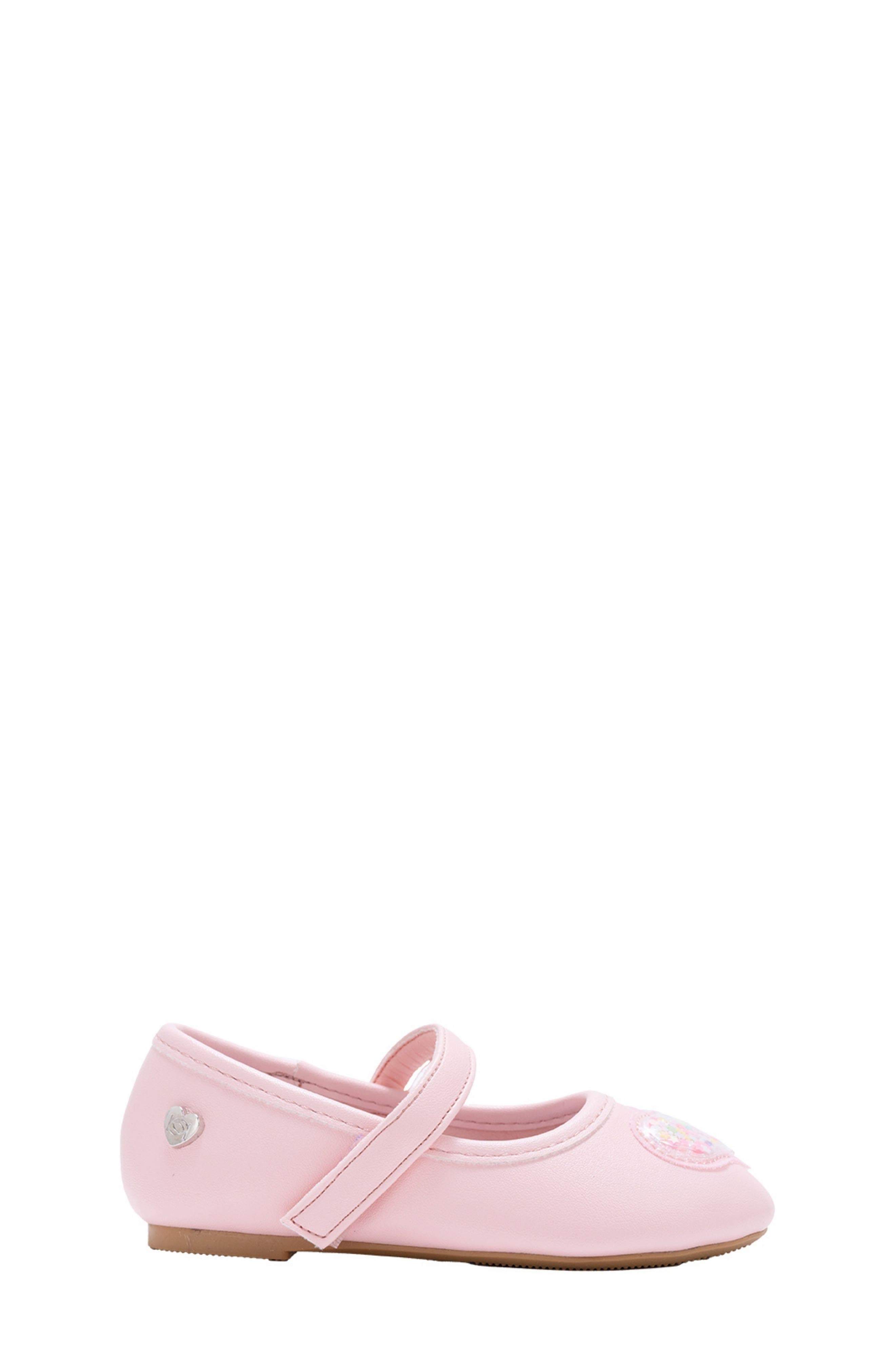 bebe Kids' Glitter Mary Jane Flat, Alternate, color, Light/ Pastel Pink