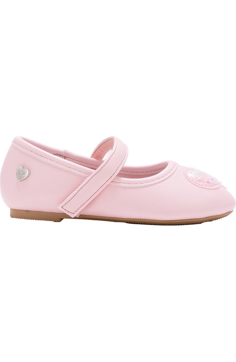 bebe Kids' Glitter Mary Jane Flat, Alternate, color, Light/ Pastel Pink