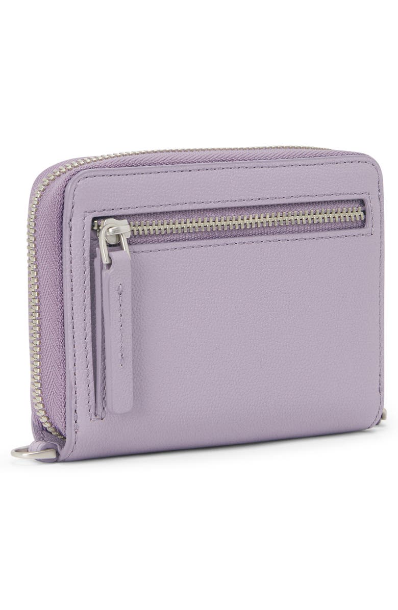 TUMI Belden Trifold Leather Zip Wallet, Alternate, color, Lavender