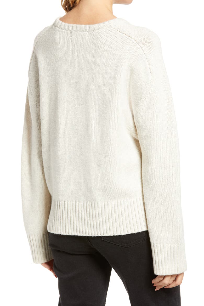 Crewneck Sweater, Alternate, color, BEIGE OATMEAL LIGHT HEATHER