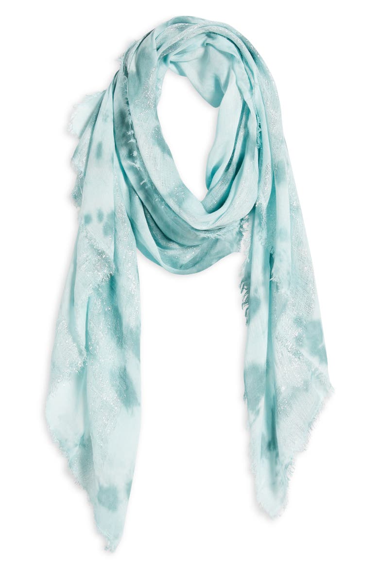 Print Scarf, Alternate, color, BLUE