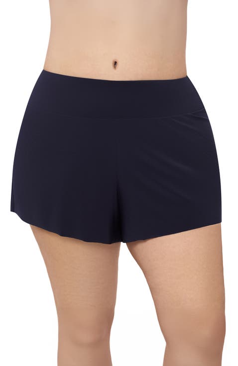 Plus Size High Waist Beach Short Swimsuit Bottom