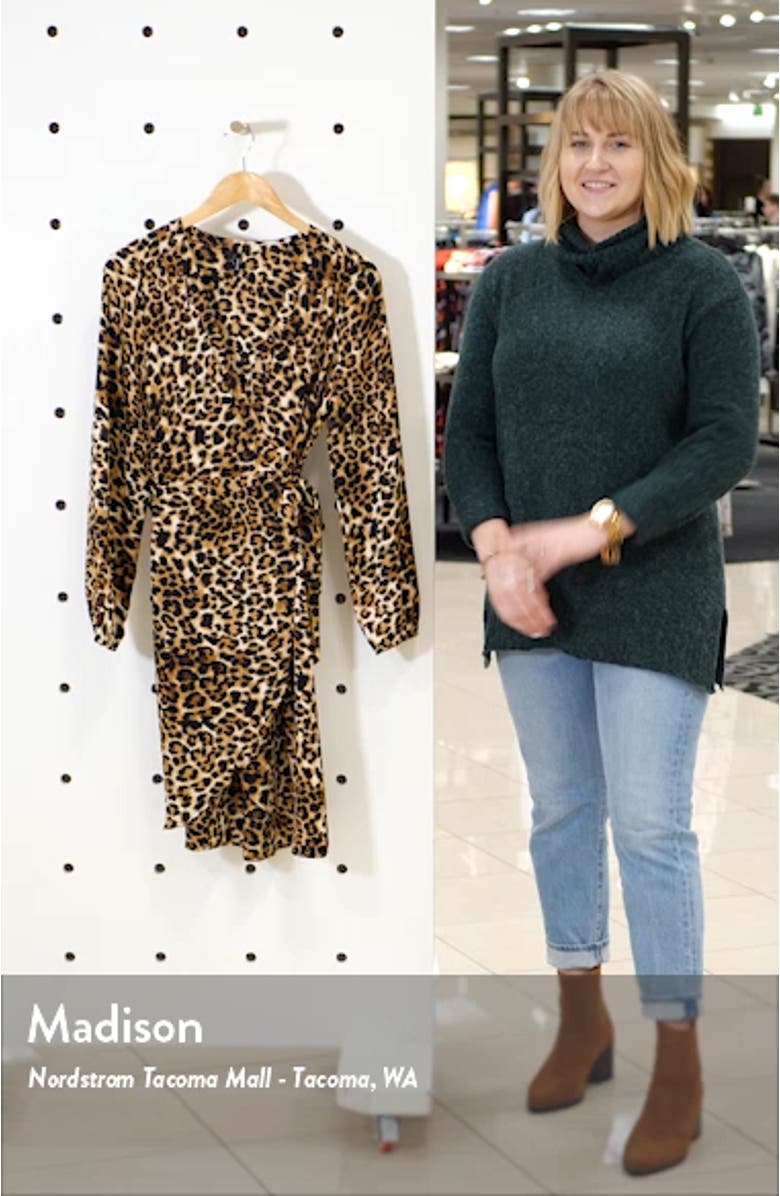 Gamma Long Sleeve Wrap Dress, sales video thumbnail