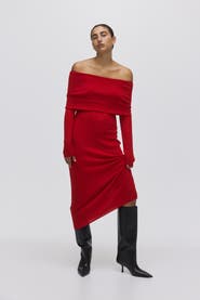H&M Off-the-shoulder Dress