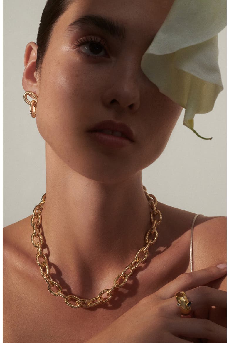 Tex Necklace, Alternate, color, GOLD