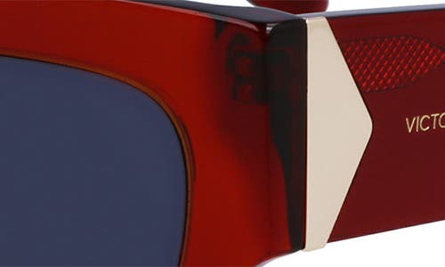 Victoria Beckham 52mm V Plaque Butterfly Sunglasses In Red