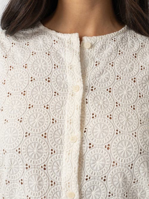 Saint + Sofia Tabitha Blouse In Neutral