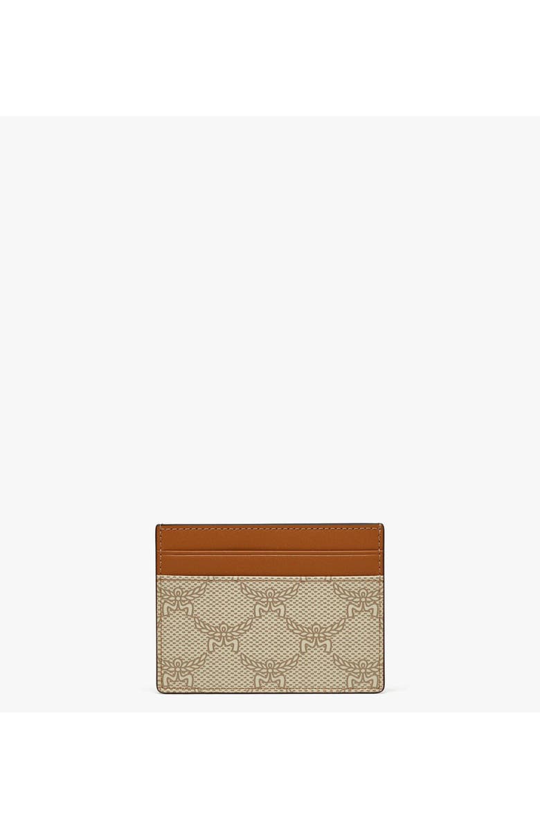 MCM Himmel Card Case in Lauretos, Main, color, Oatmeal