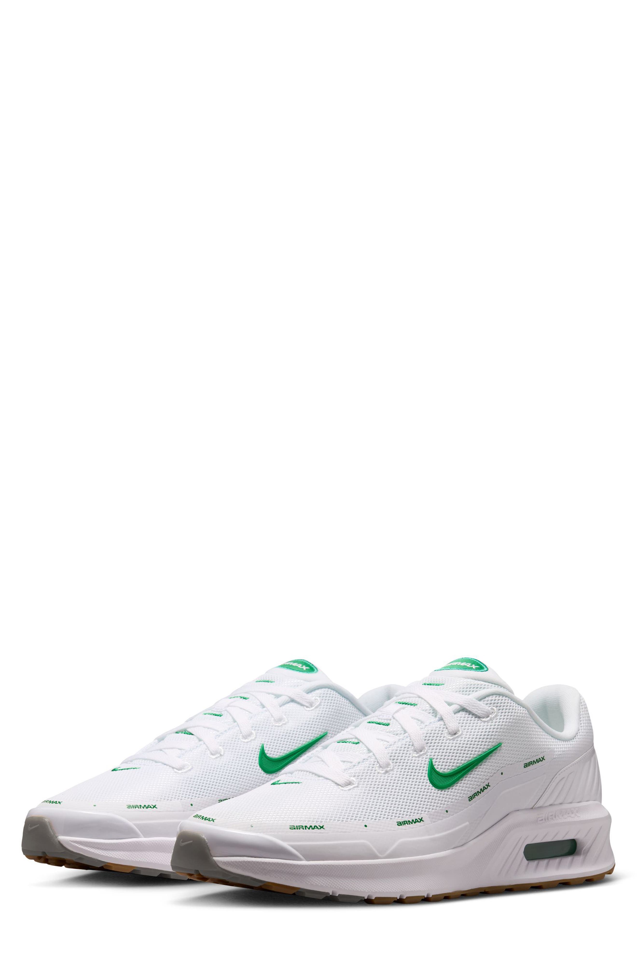 WHITE/ EMERALD GREEN