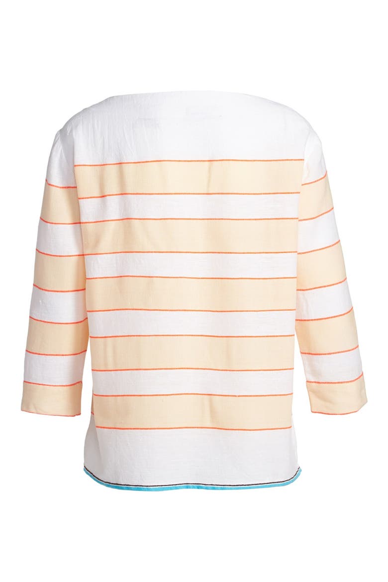 'Bara' Smocked Top, Alternate, color, PEACH