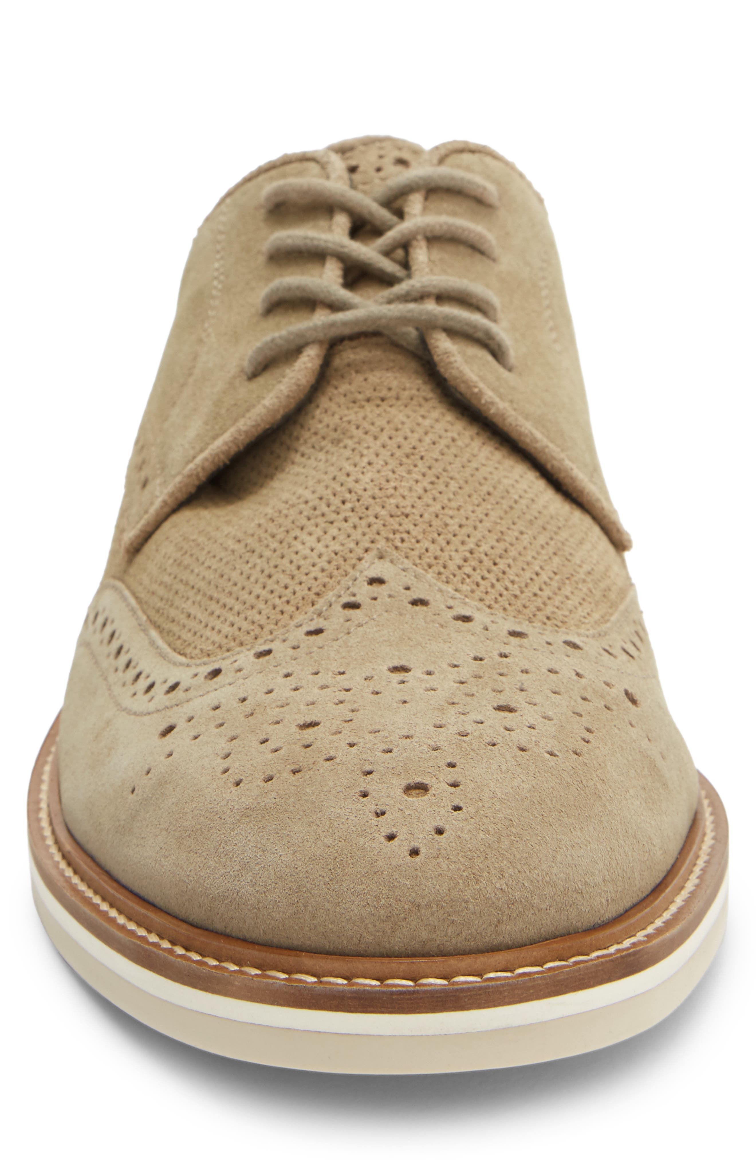 Steve Madden Tillie Wingtip Derby, Alternate, color, Sand Suede