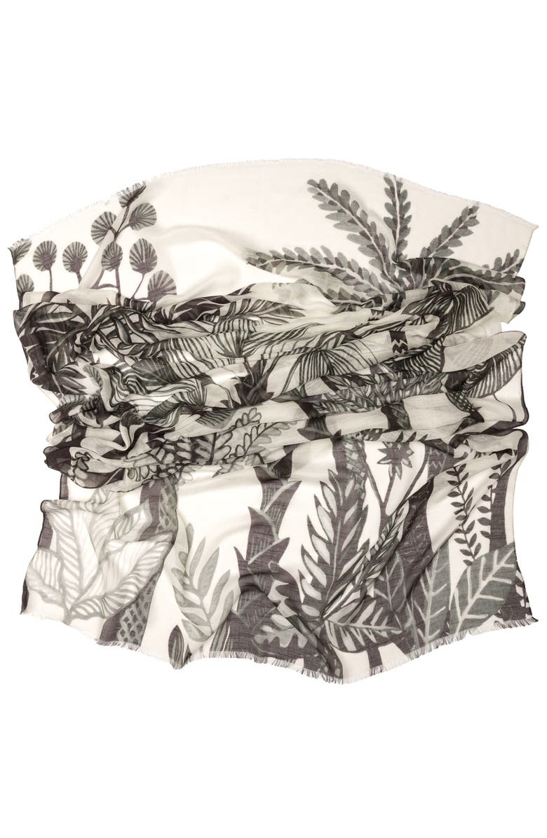 Elizabetta Palma - Modal Cotton Silk Scarf/Shawl, Alternate, color, Black