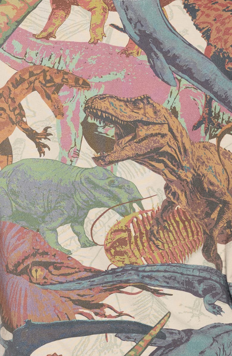 Round Two Dinosaur Print Cotton T-Shirt, Alternate, color,