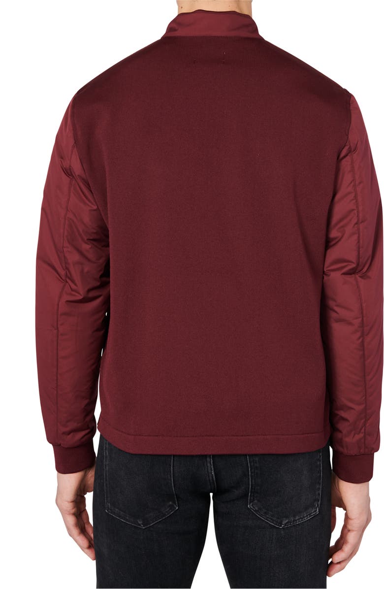 CONSTRUCT Solid Padded Hybrid Jacket, Alternate, color, Burgundy