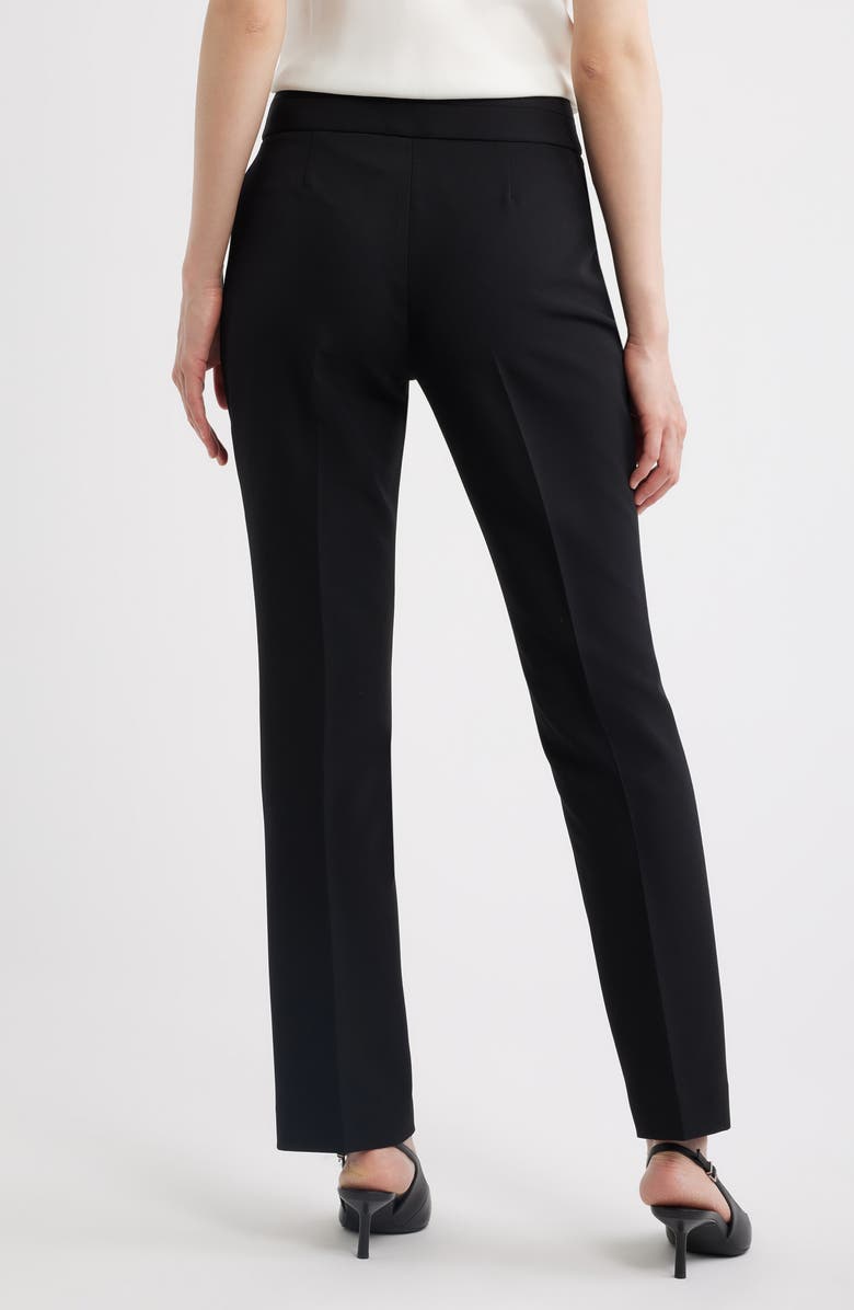 Tahari ASL Bell Bottom Pants, Alternate, color, Black