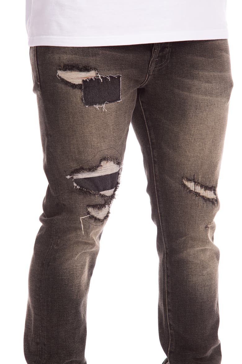 BB Zenith Distressed Jeans, Alternate, color, CRUX BLACK