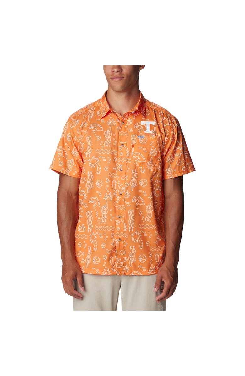 Columbia Men's Columbia Tennessee Orange Tennessee Volunteers Super Slack Tide Omni-Wick Button-Up Shirt, Main, color, Tennessee Orange