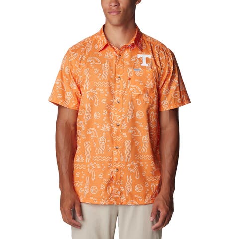 Men's Columbia Tennessee Orange Tennessee Volunteers Super Slack Tide Omni-Wick Button-Up Shirt