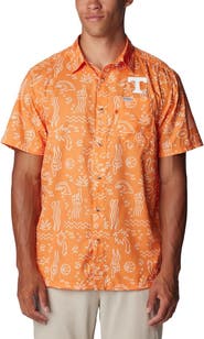 Columbia Men's Columbia Tennessee Orange Tennessee Volunteers Super Slack Tide Omni-Wick Button-Up Shirt
