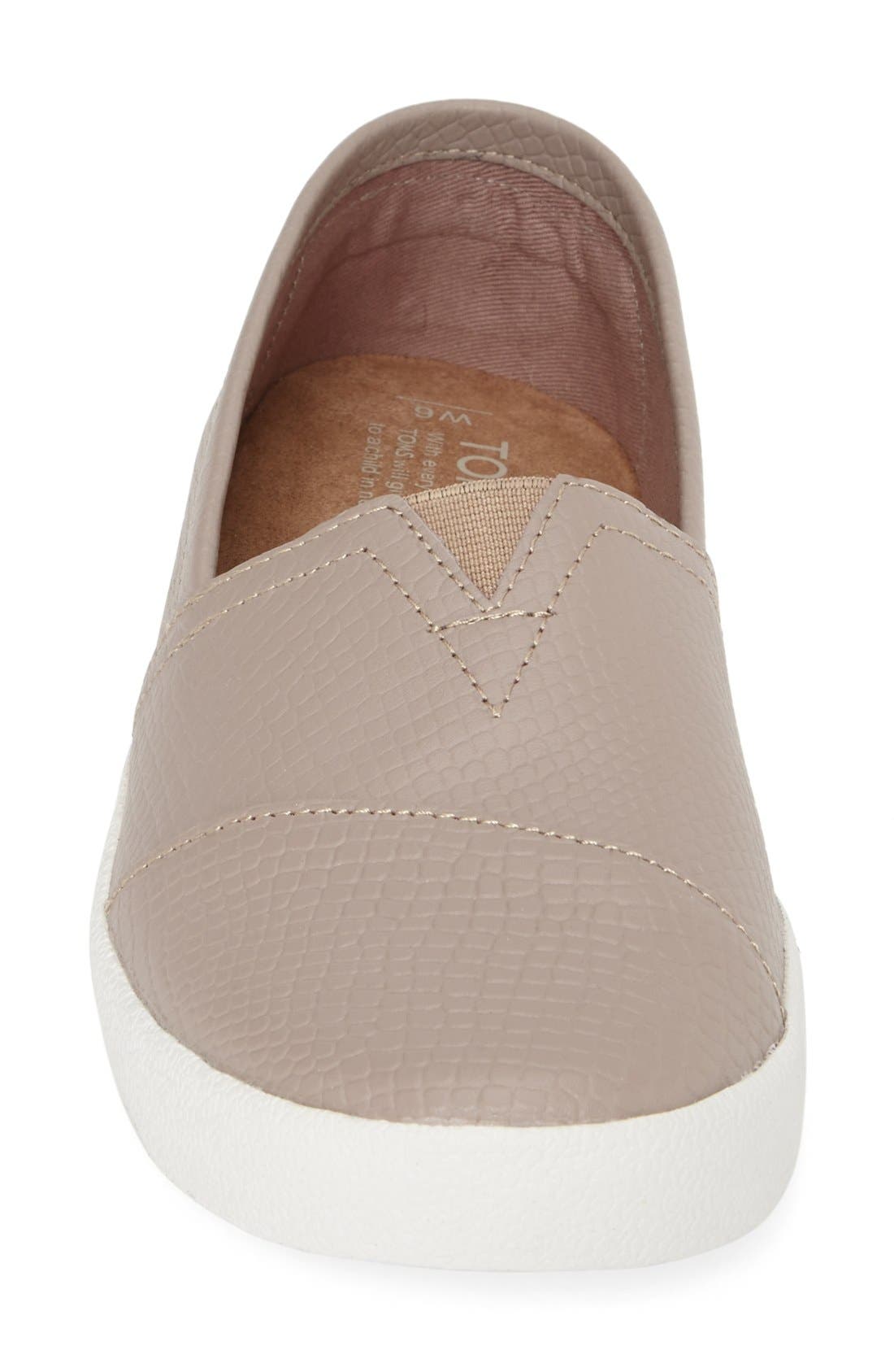 'Avalon' Embossed Slip-On, Alternate, color, STUCCO