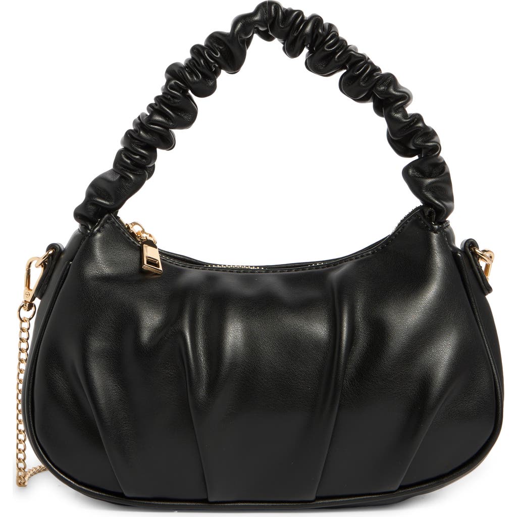 Urban Expressions Handbags Ruched Shoulder Bag In Black