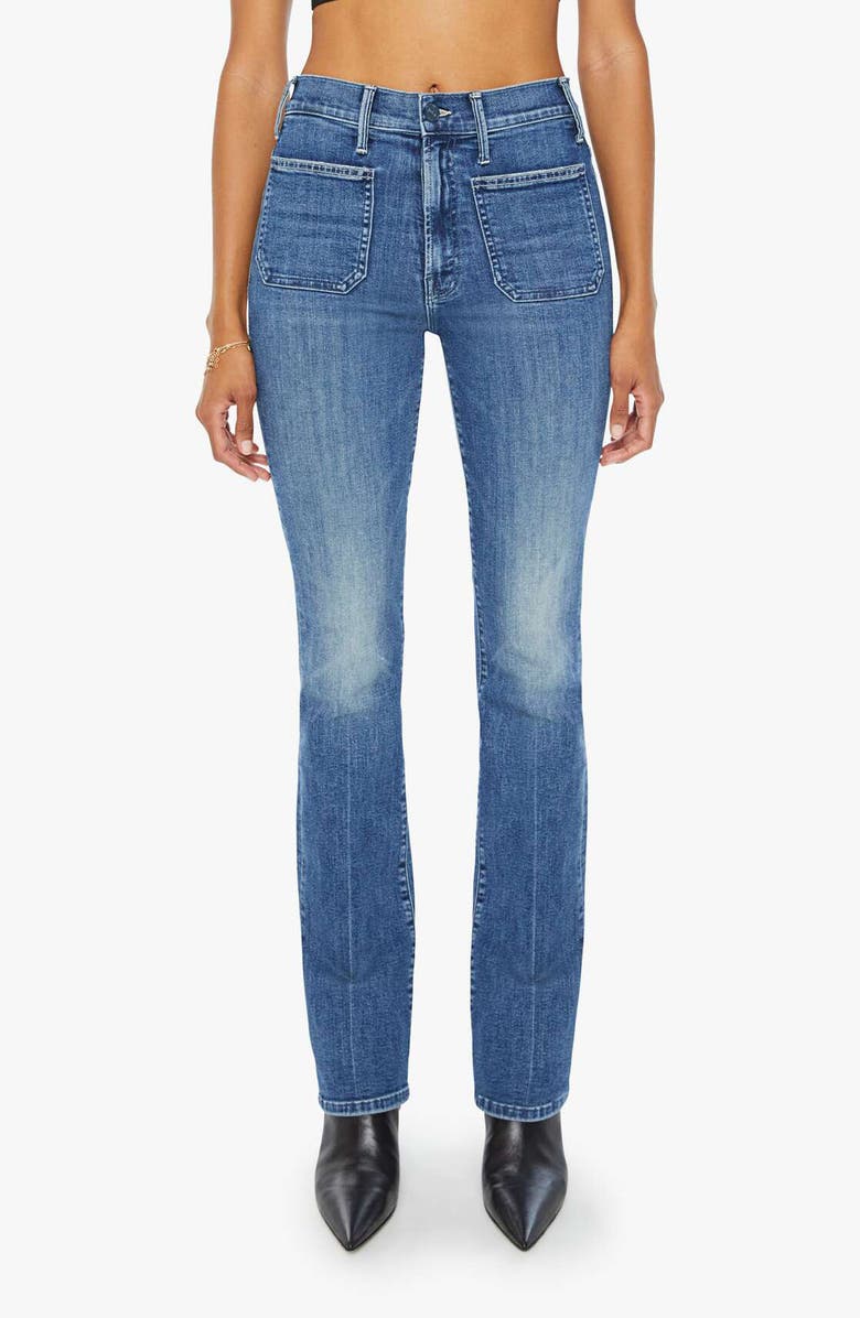 MOTHER The Insider Sneak High Waist Bootcut Jeans, Main, color, 