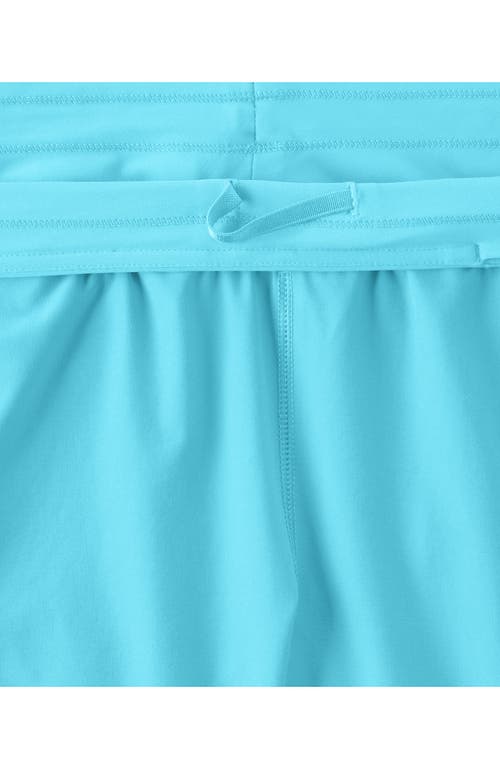 LANDS' END LANDS' END 5" QUICK DRY ELASTIC WAIST BOARD SHORTS SWIM COVER-UP SHORTS WITH PANTY