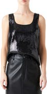Grey Lab Sequin Sleeevless Top