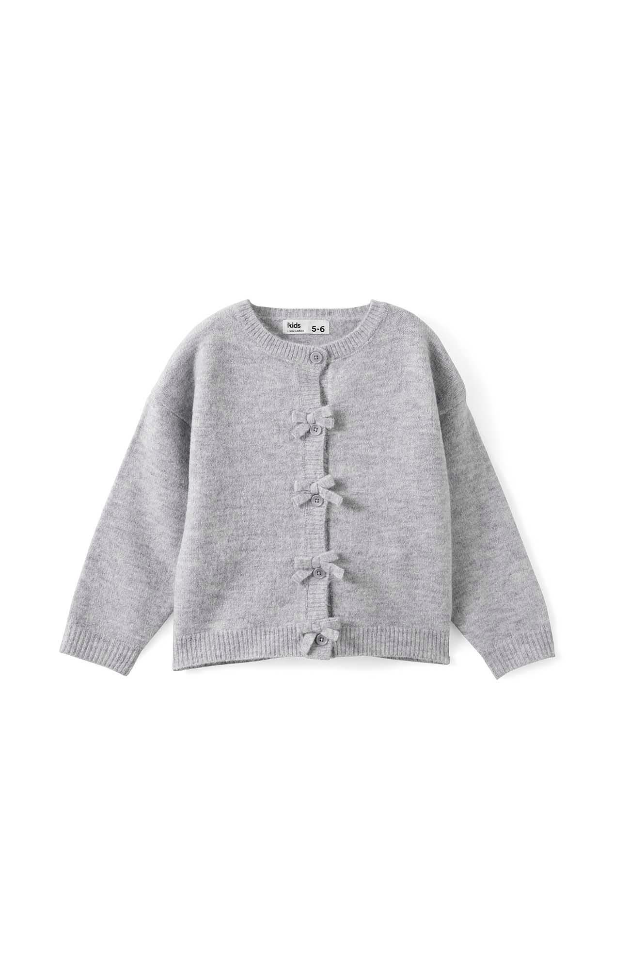 Grey Marle Bow Buttons