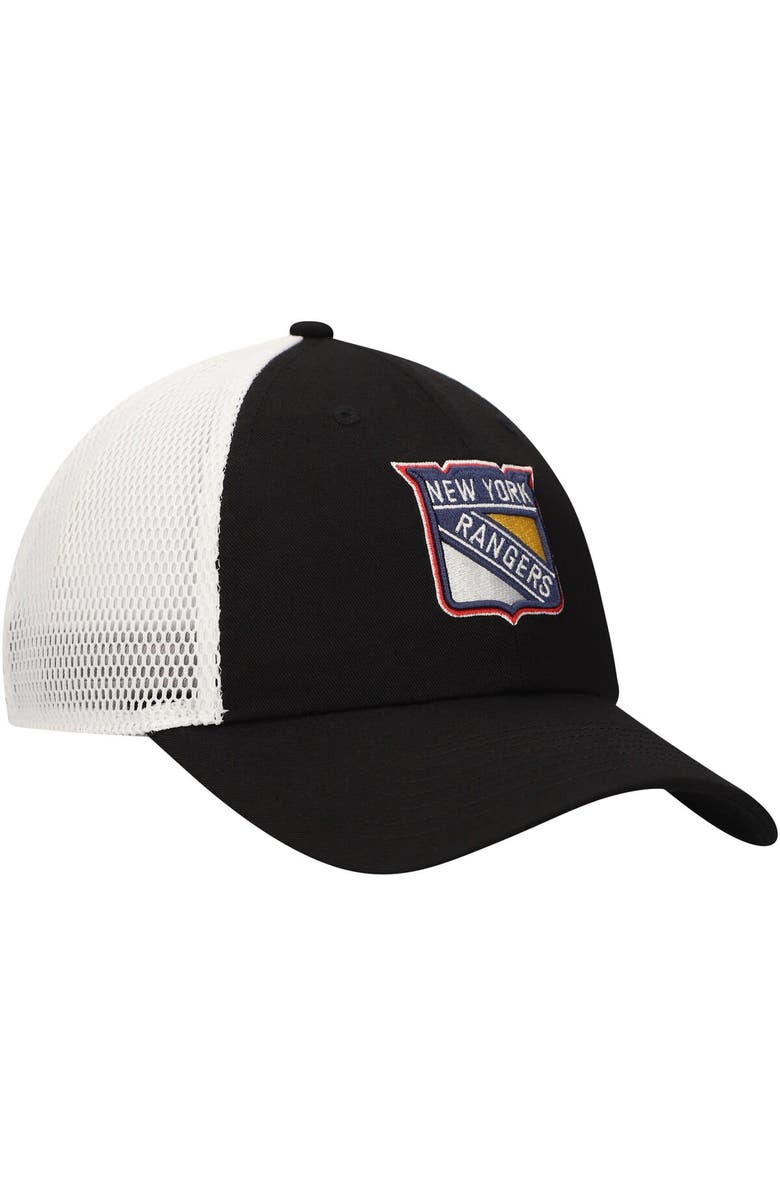 adidas Men's adidas Black New York Rangers Color Pop Trucker Adjustable Hat, Alternate, color, 