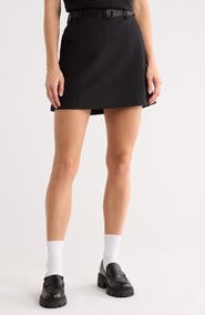Bernardo Knit Gabardine Skort