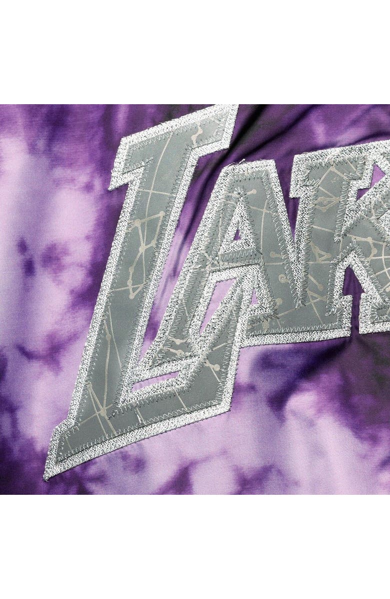 Mitchell & Ness Women's Mitchell & Ness Purple Los Angeles Lakers Galaxy Sublimated Windbreaker Pullover Full-Zip Hoodie, Alternate, color, Purple