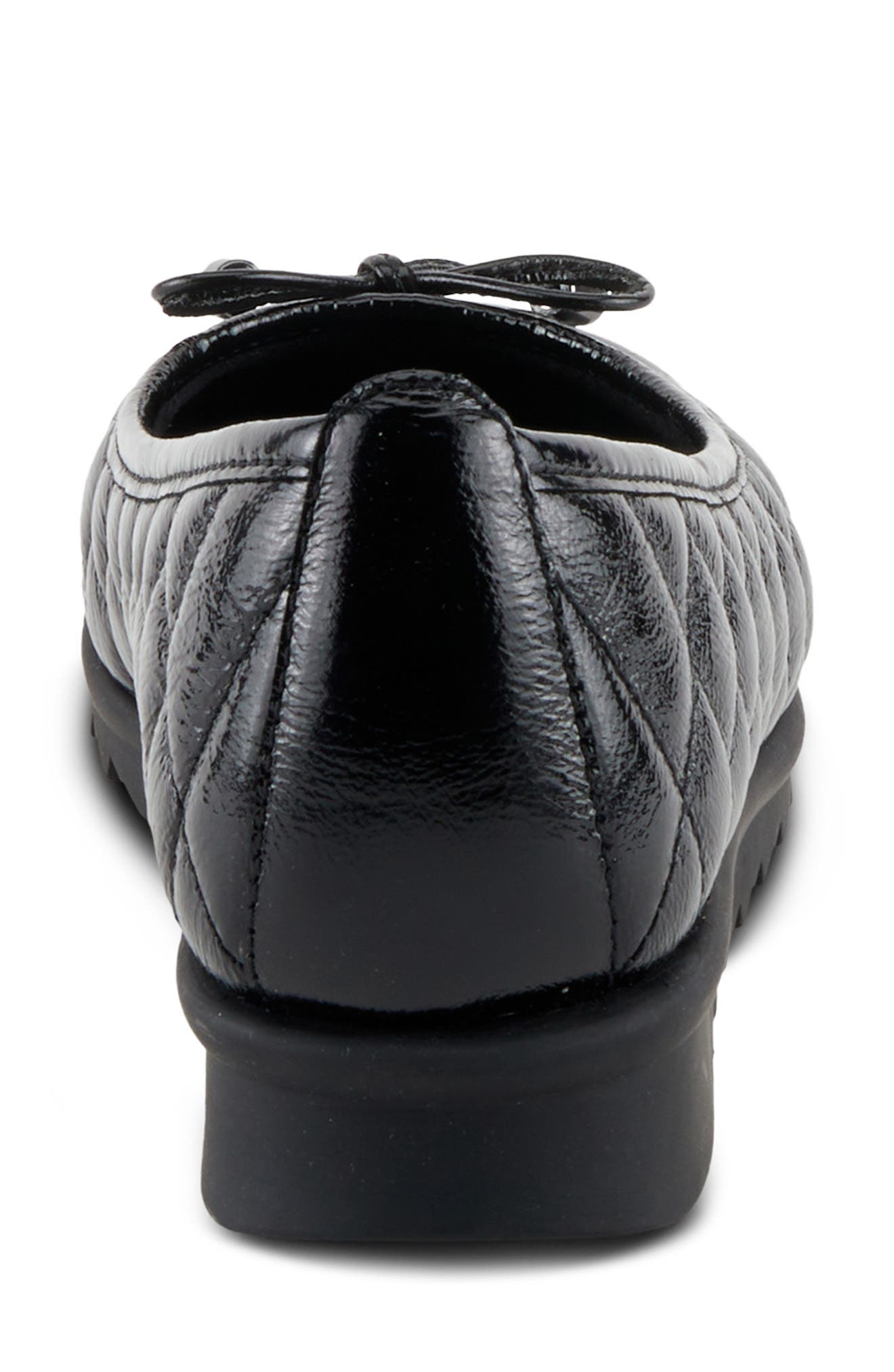 Spring Step Ballequina Quilted Loafer, Alternate, color, Black Patent